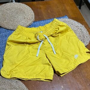 Nike Vibrant Yellow Sports/swim Shorts, with liner.